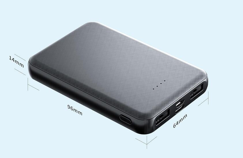 PowerBank Compact Pro™ 5.000mAh | Carregamento Triplo Ultra-Rápido