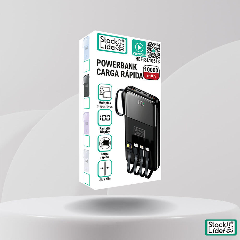 PowerBank All-in-One Pro™ 10.000mAh | 22,5W com 6 Saídas de Carregamento
