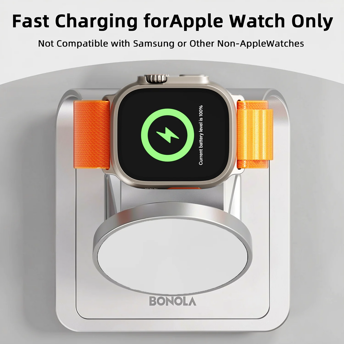 Carregador sem fio 3 em 1 Bonola Magnetic para iPhone 17/16/15/13/14/12 Estação de carregamento sem fio de 30 W para Apple Watch/AirPods Pro