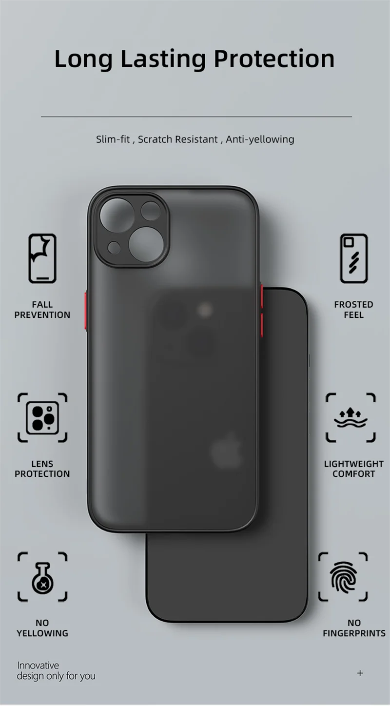 Capa Híbrida youyuexin™ | Proteção Completa e Design Slim p/ iPhone